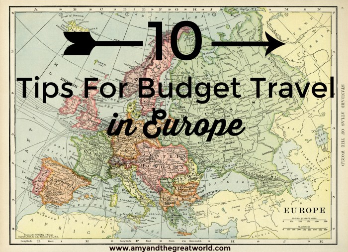 Budget travel guides for Europe