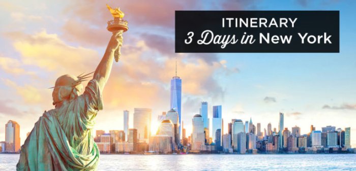 3-day budget itinerary in New York City